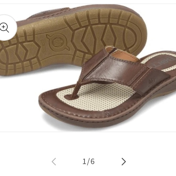 Born | Shoes | Born Mens Corvo Brown Leather Thong Sandal  display picture 1